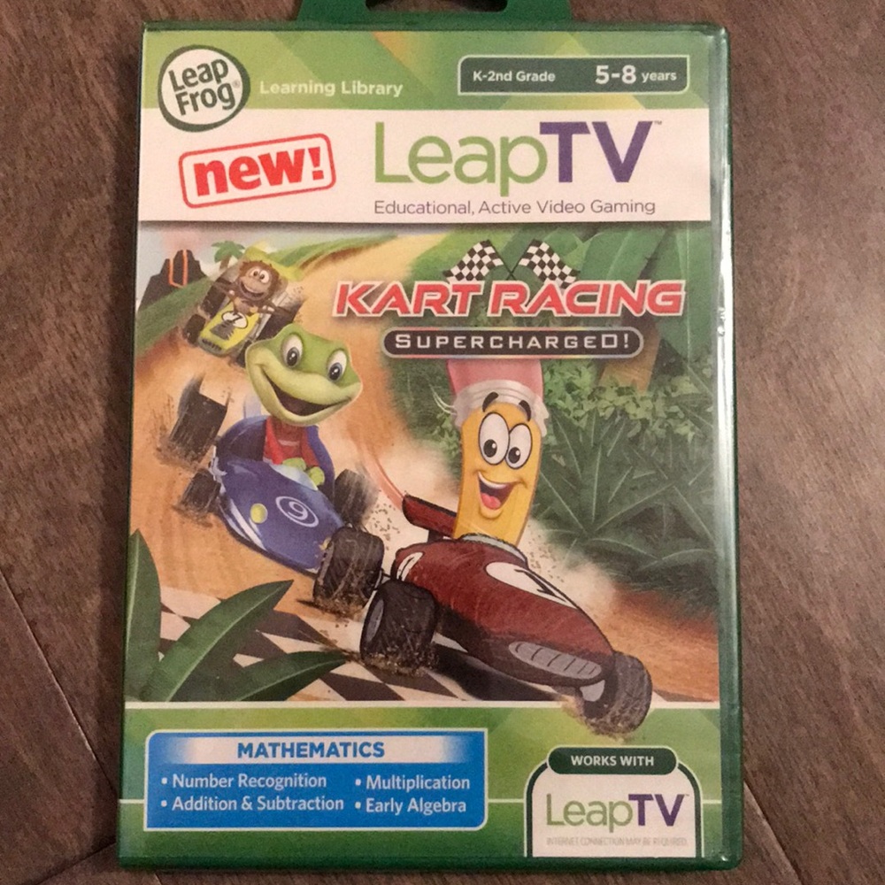 NEW✨ LeapTV Kart Racing-Math Focused